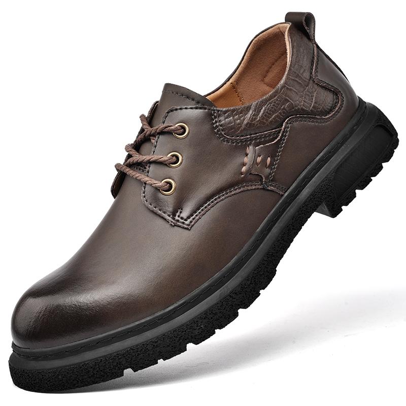 Men's Classic Retro Work Clothes Comfortable Casual Shoes Outdoor Sports Mountain Climbing Anti Slip Wear-resistant Oxford Shoes