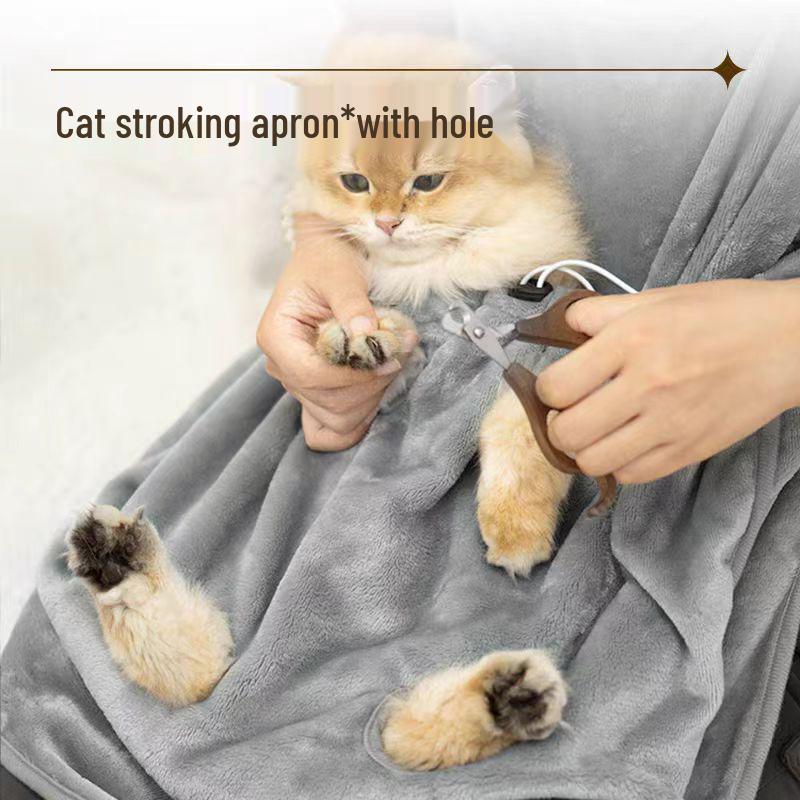 Pet Hair-Resistant Cat Snuggling Apron