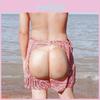 Unisex Halloween Masquerade Lanue Funny Spoof Fake Exposed Shorts