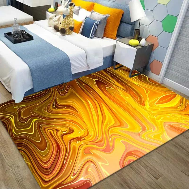 3D Streamline Pattern Carpet for Bedroom Area Rugs in The Living Room Home Decor Floor Mat Bedroom Carpet Decor DoorMat Play Mat