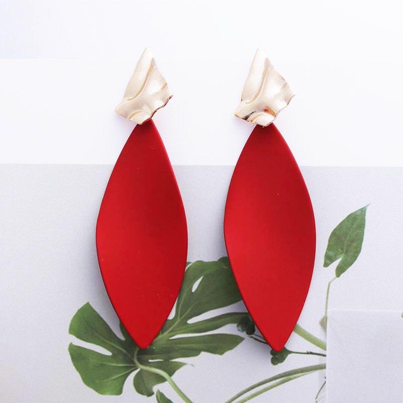 Orecchini Statement Vintage Retrò 2019 Bianchi Geometrici Lunghi Pendenti per Donne Matrimonio Festa Regalo di Natale Ingrosso