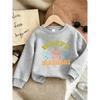 European Size Cute Print Pattern 0-3 Years Old Baby  Comfortable Spring/Autumn Thin Round Neck Sweatshirt Suitable for Outdoor Wear