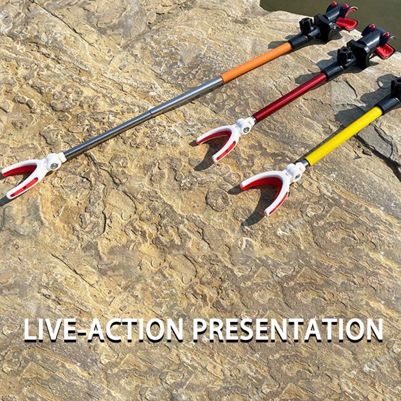 Fishing Rod Holder Stand Adjustable Telescopic Design Quick Setups for Freshwater Saltwater Angling
