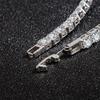 High Quality S925 Silver Platinum Plated Moissanite Bracelet Sparkling Personality Wedding Jewelry Gift Charm Bracelet for Women