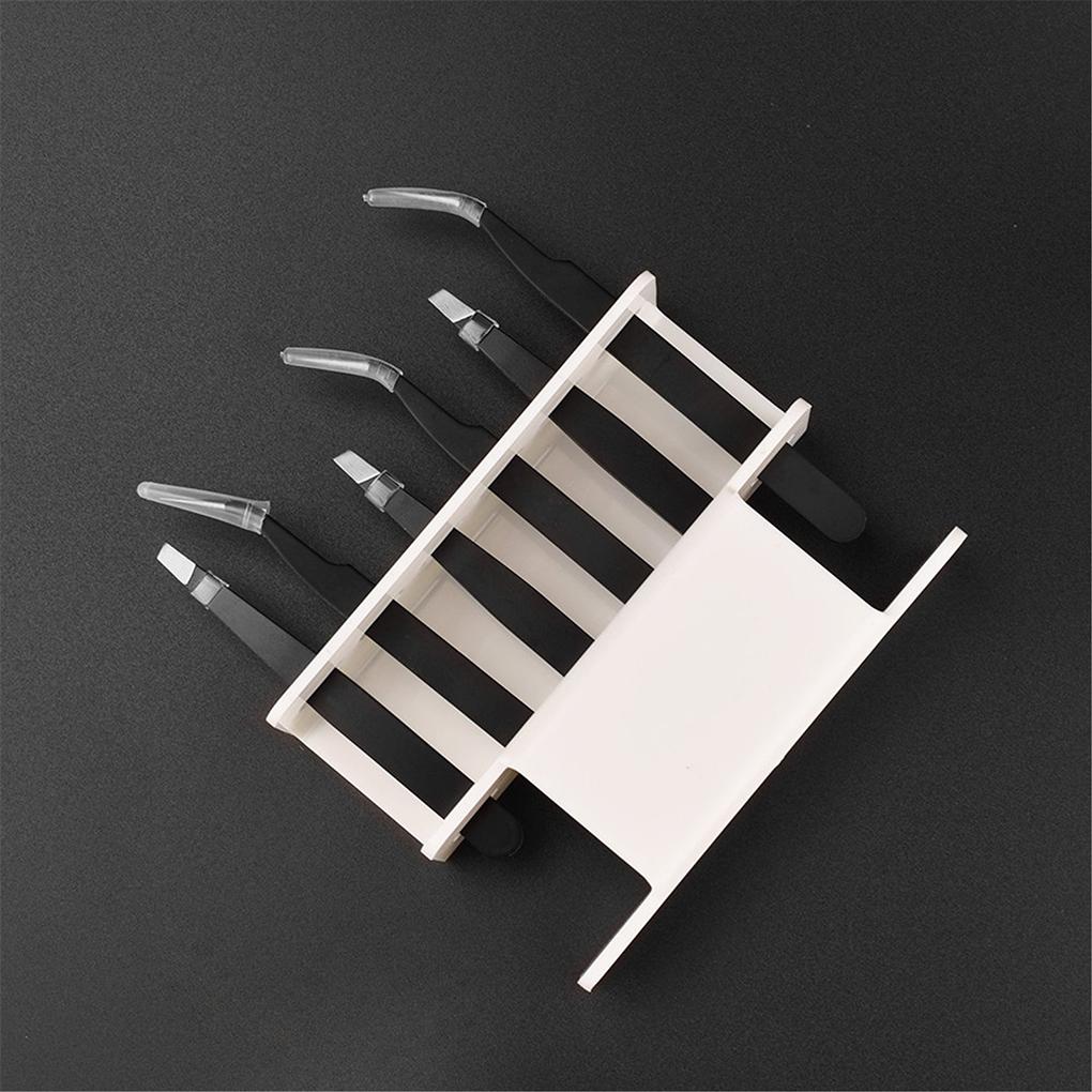 Tweezers Shelf Holder Forceps Display Storage Tools Beauty Forceps Storage Rack Double Layer Design Eyelash Tool Organizer Rack