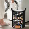 Unisex Funny Friends Collage Foldable Laundry Baskets Dirty Clothes Toys Storage Basket Home Organizer Bag