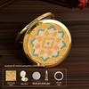 Handmade Imitation Song Brocade Makeup Mirror: Ancient Style Chinese Portable Mirror, Dragon Boat Festival Gift