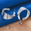 Elegant 925 Sterling Silver Delicate Multi-Strand Stud Earrings for Women, Fashionable Gifts, Party Jewelry Accessories