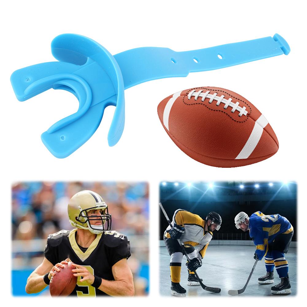 Football Mouthguard with Strap Sports Mouth Guard Football Mouthpiece Football Mouth Guard for Rugby Hockey Basketball