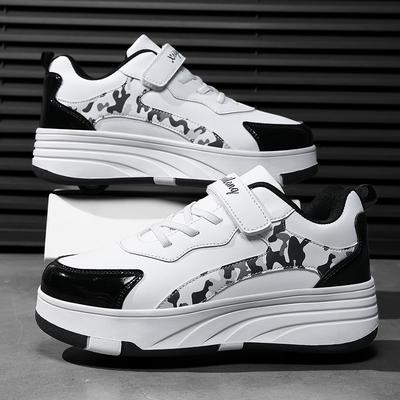 Scarpe da Pattini a Rotelle Bambini Sneakers Con Ruote Pattini a Rotelle Bambini Scarpe da Sport Outdoor alla Moda Regali Per Bambini Ragazze Ragazzi