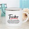 Lehrer Definition Druck Tassen Kreative Kaffee Tee Tassen Trink Wasser Milch Tasse Emaille Tasse Schule Haus Griff Trinkgeschirr Lehrer Geschenk