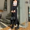 Before and After Two Wear A-line Fishtail Skirt Bustier Skirt Female High Waist Slim Elastic Open Fork Medium-length Package Hip Skirt Denim Skirt