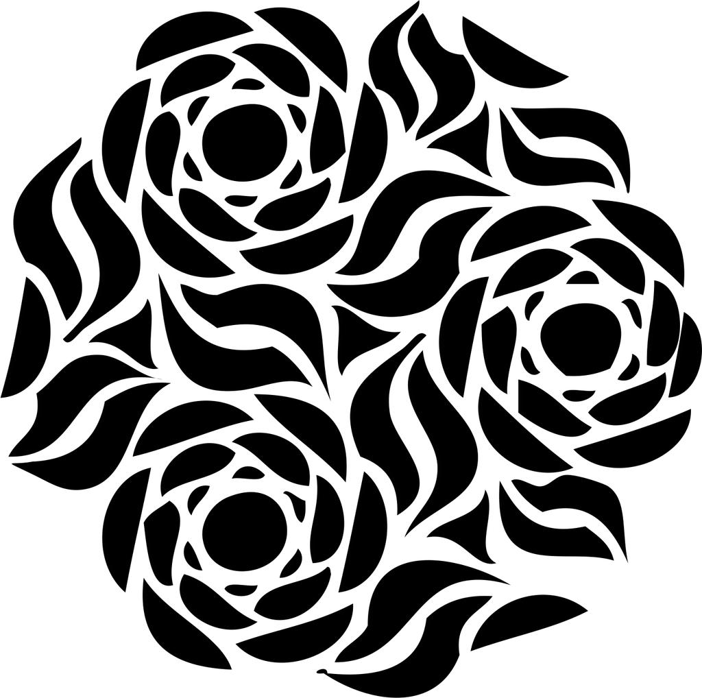 Printtoo Floral Pattern Round Wooden Rubber Stamp Craft Textile DIY Stamps-2