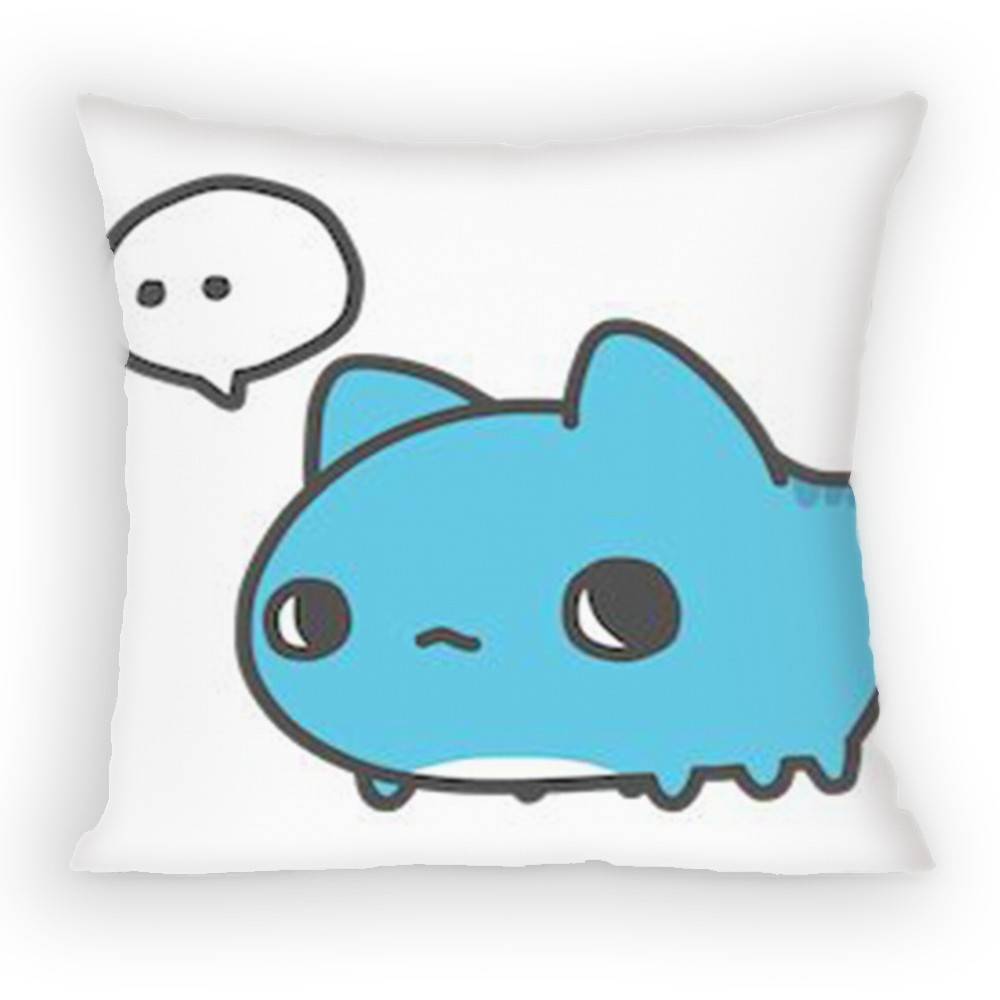 

Cartoon Cute Bugcat Capoo Pillow Case Sofa Living Room Bedroom Headboard Backrest Cushion Square Cushion Nap Time 30x30 cm