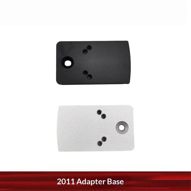 2011 Cnc Metal Adapter Base Rmr Compatible Mount Plate Precise Machined Metal Accessory For Model Toy Outdoor Game Modification