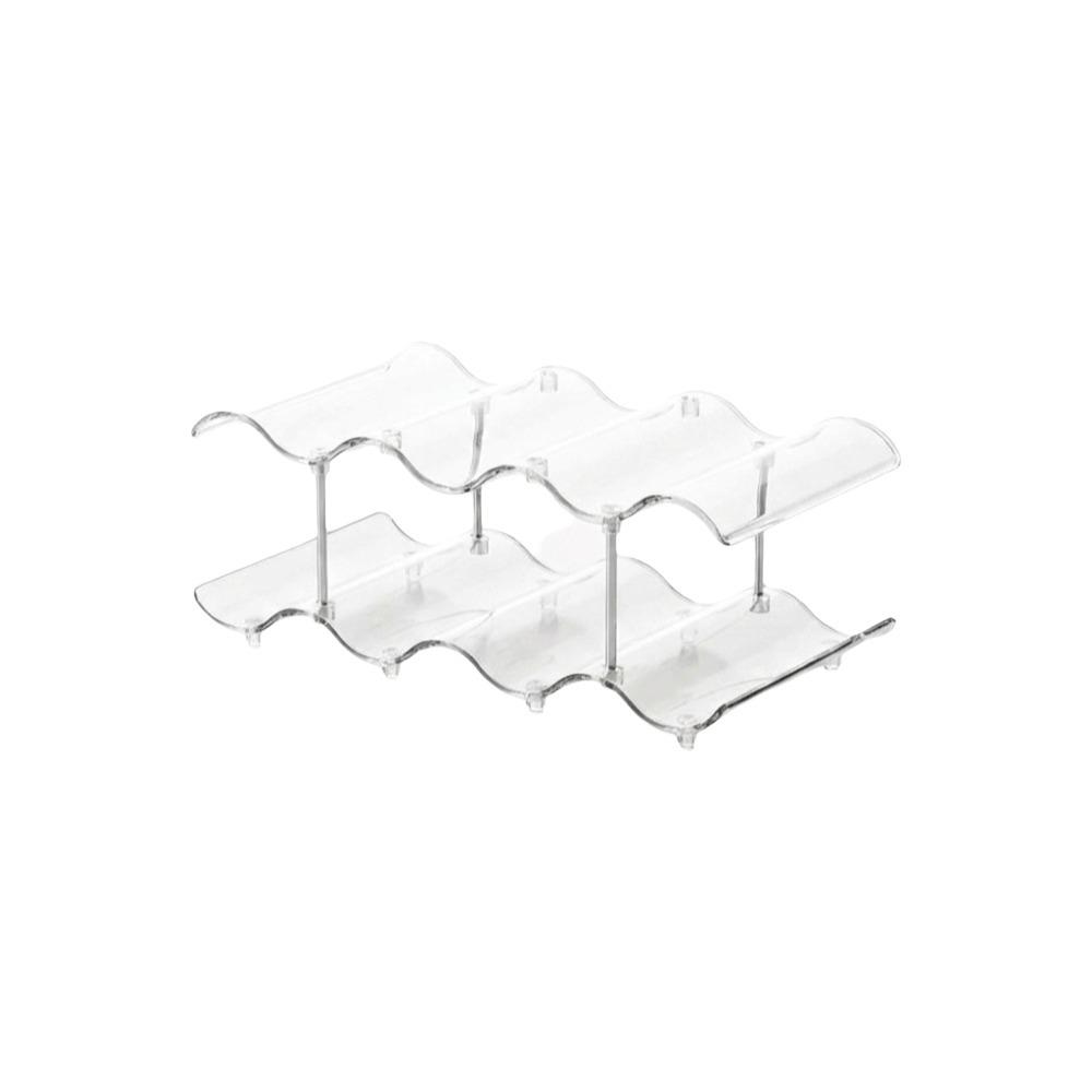 

2/3/4 Layers Cup Storage Rack Plastic Water Bottle Storage Rack Water Bottle Holder Bar Clear 2 Layers