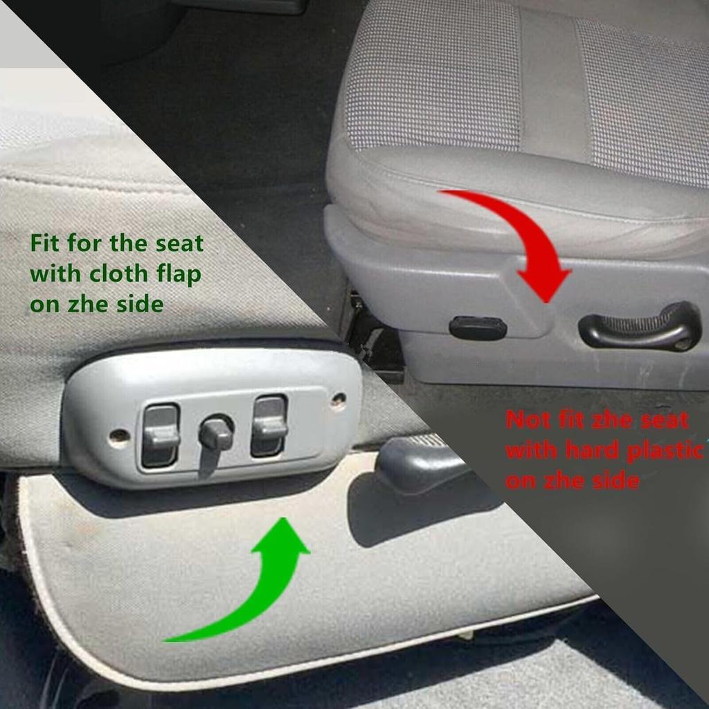 Front Driver Side Bottom Cloth Perforated Seat Cover Gray Compatible with Dodge Ram 2500 3500 2006 2007 2008 2009 2010