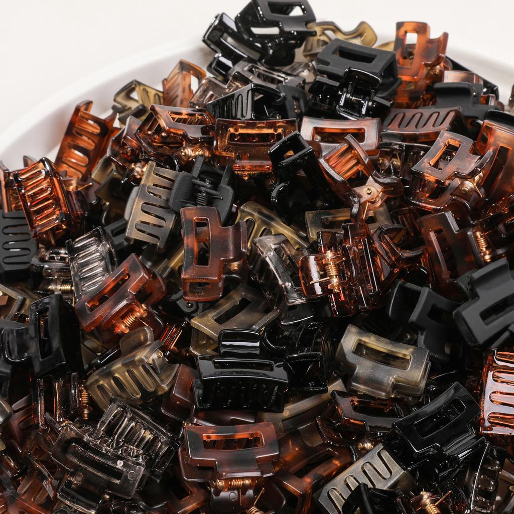 Mini Blumen Haarspangen Set für Frauen - Knickfreie Styling Krallenspangen für Pony und kleine Haarstylings