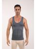Men's Seamless Shapewear Tank Top: Tummy Control, Chest Binder, Fitness Base.