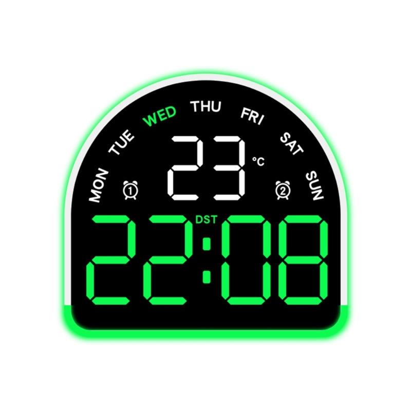 Digital Alarm Clock for Bedroom Desk Clock for Living Room Bedroom with Large Number,Dimmer,Loud Alarm Temperature