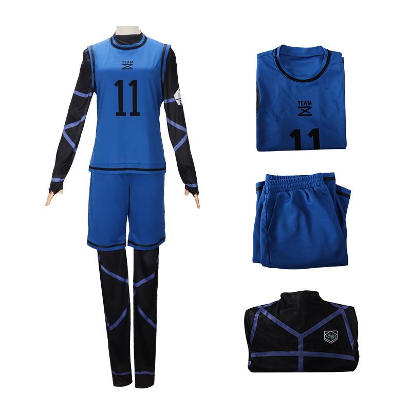Blue Lock Anime Cosplay Jersey: Kiyoshi Ichi, Meguru Bachira, Hyoma Chigiri, Rensuke Kunigami