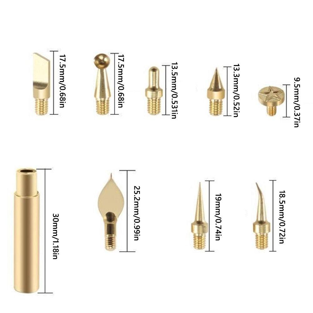 9PCS/Set Tool 3D Printing Modify Finishing Tool Gold Hot Melt Finishing Tool  For Voron 2.4/MK4