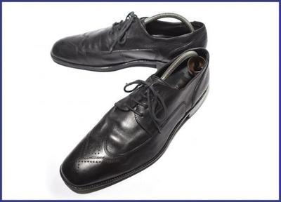 Lloyd CLASSIC Leder Wingtip 27.0 Schwarz Business Schuhe(GEBRAUCHT)