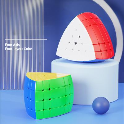 Penkių ašių 2 3 4 5 sluoksnių kubas Magiškas greičio kubas Fidget žaislai Penkių ašių 5 sluoksnių pentaedras Cubo Magico galvosūkis
