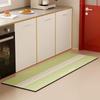 Kitchen Floor Mat Non-slip Carpet Oil-proof Waterproof PVC Leather Washable Kitchen Rug Fashion Minimalism Foot Mats