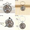 Stylish Alloy Zinc Key Holder With Women And Lion Pattern Design For Daily Use