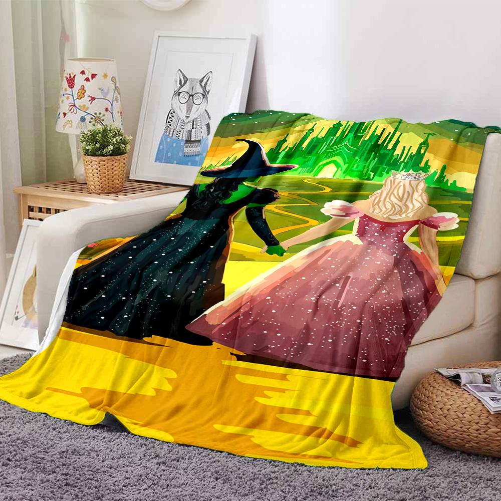 Wicked Theme Printed Blanket - Perfect for Couch, Bed, Travel & Outdoor Use | Machine Washable, Cozy & Durable.