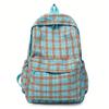 Plaid Schoolbag Women's Lightweight Backpack