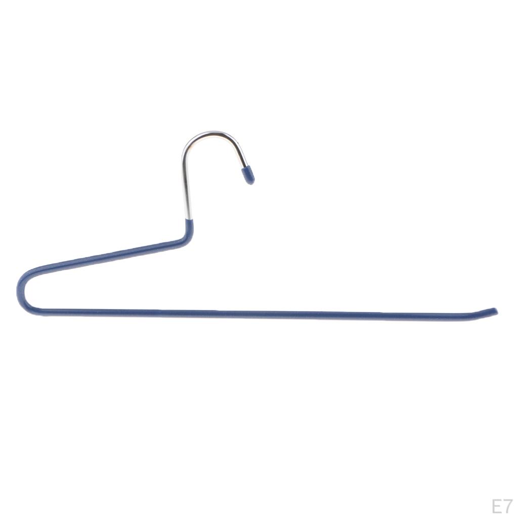 10 Pack Anti-slip Stainless Metal Pant Trousers Jean Hangers Rails Closet Storage Organizer