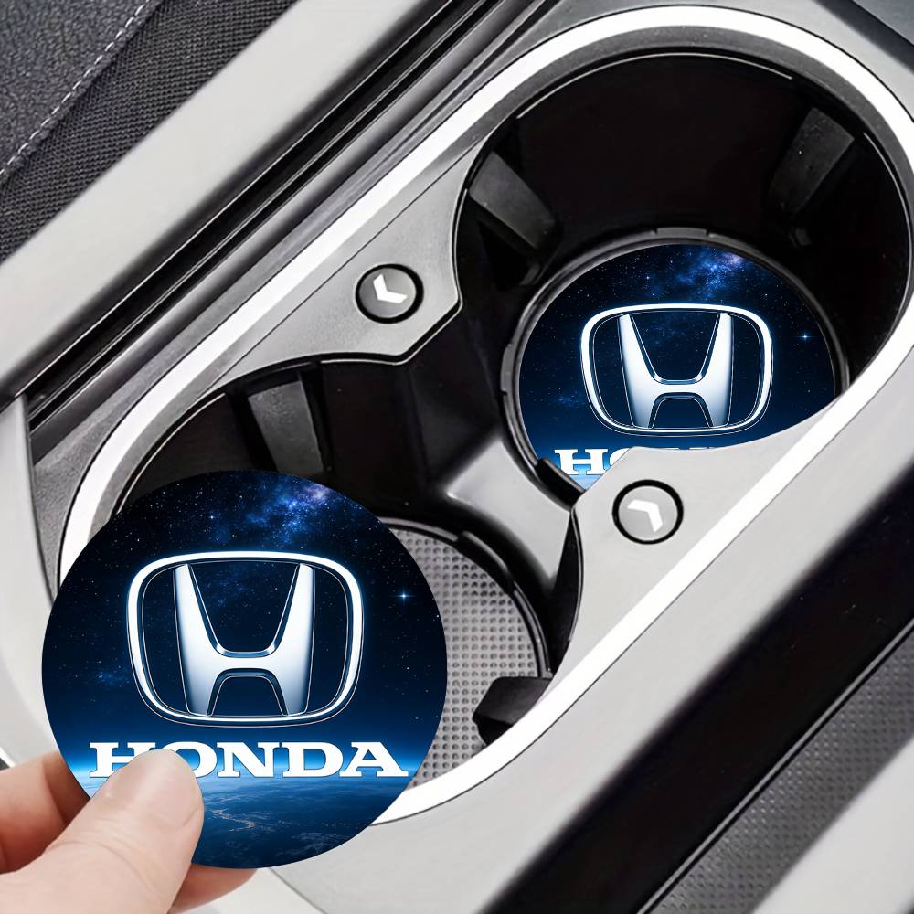 For Honda New Car Cup Holder Anti-Slip Silicone 7cm Insert Coaster Mat Universal Car Accessories Black Fit Most Cars