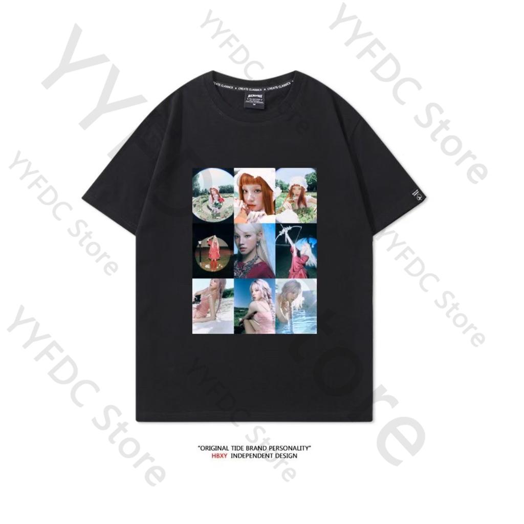 Gidle YUQI Koszulka Album Motywacja Ten Sam Nadruk Koszulka Kpop Idle Unisex Kobiety Młodzież Lato Bawełna Krótki Rękaw Koszulki