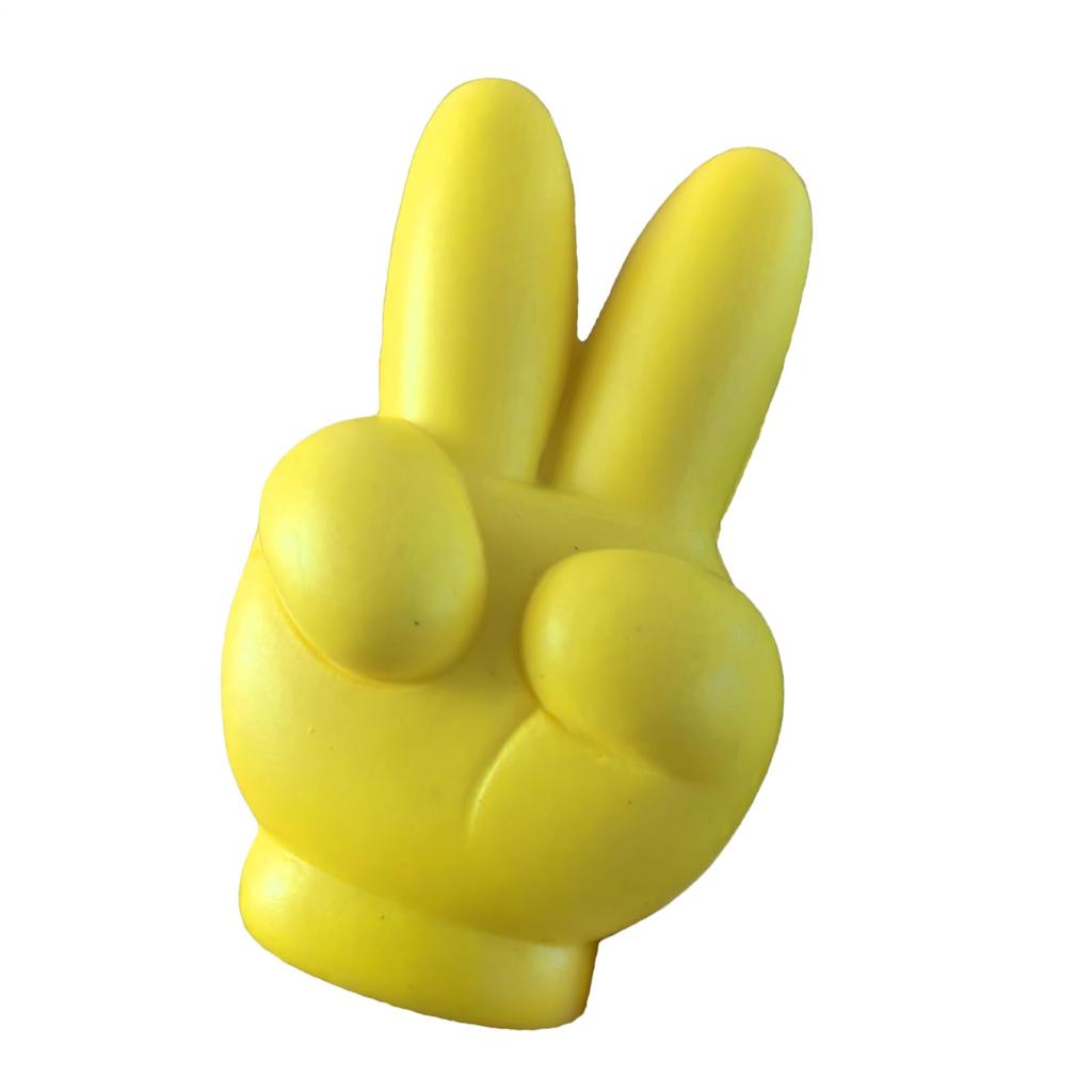 Hand Gesture Car Antenna Ball, Car Antenna Topper, Yellow Hand Gesture Car Antenna Decoration,