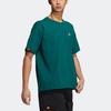 Adidas Originals Trefoil Print Cotton Crewneck T-Shirt Men Tops Green HR6456