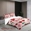 White Pink Duvet Cover Not Included Comforter 3D Printed Cartoon Fruit 3pcs Single Szie Bedding Sets Gifts For Student Dormitory