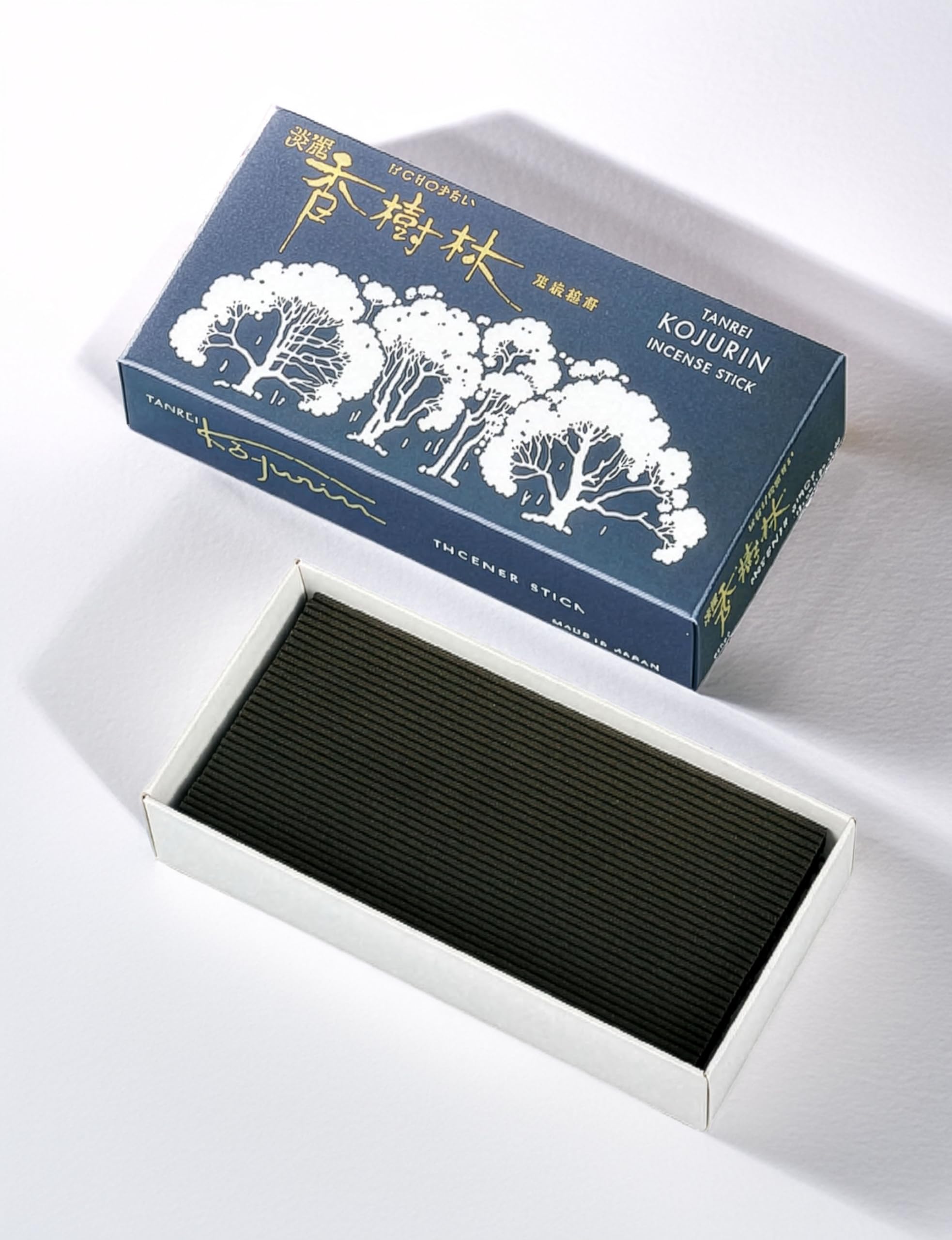 Eirakuya Kohjurin Incense Sticks, Small Bundle (180 sticks), Low Smoke, Sandalwood Scent