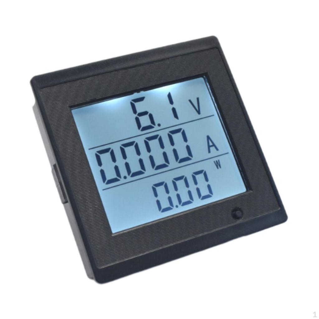 DC 6-200V 20A Current Meter Amp Gauge Large Screen Stable Professional Overload Alarm Multimeter