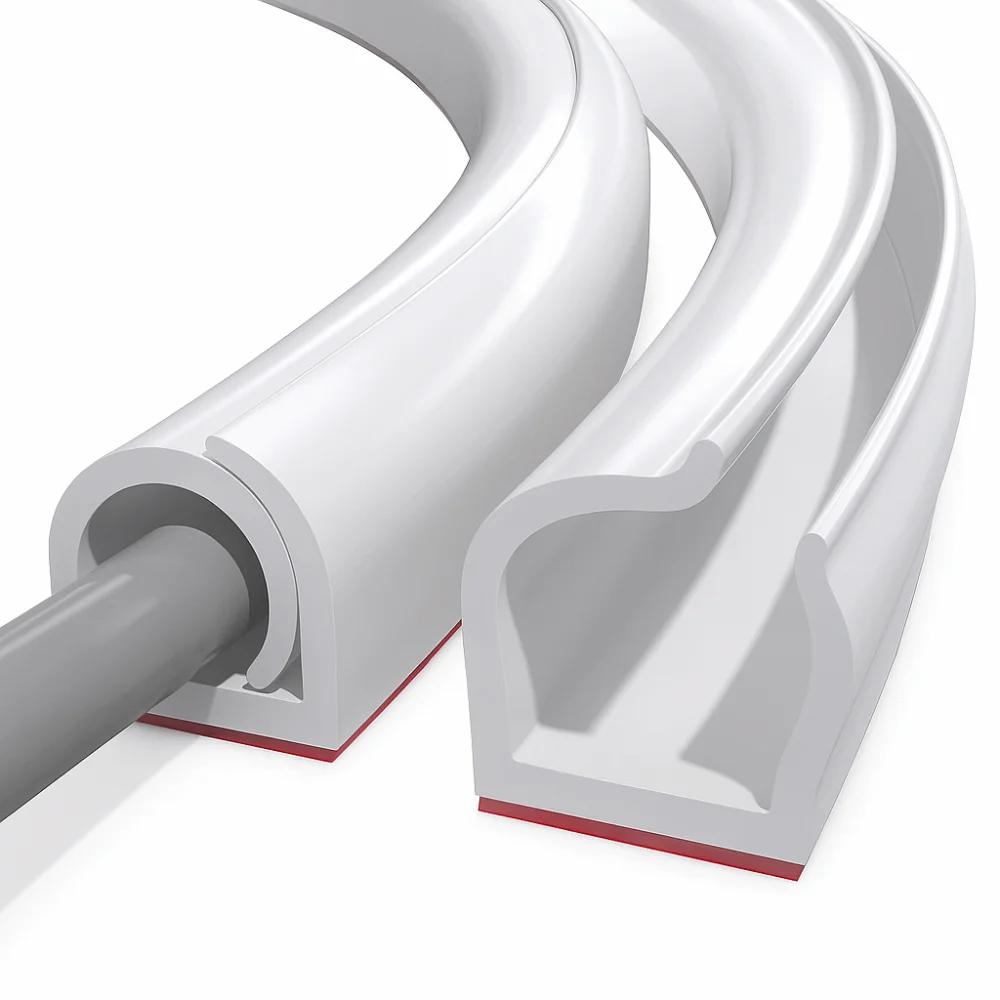 

1pc 1/2/3meters Self-Adhesive Cord Hider Wall Mount Raceway Cable Concealer Flexible Wire Hider Home Office 1m білий