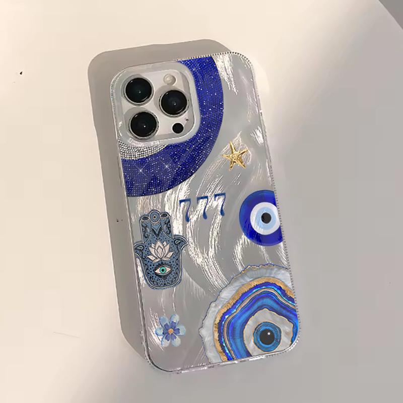 Evil Eye Phone Case For Samsung Galaxy S26 Ultra S25 S24 FE S22 S23 Plus A56 A55 A54 A15 A53 A36 A16 Shockproof Protective Cover