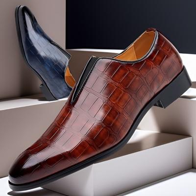 Módní pánské boty z italské kůže Módní formální business boty Designové mokasíny Brogue společenské boty pro muže Klasické ležérní Oxfordky