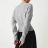 Cropped Sweaters for Women Fall Casual Knit Jumper Tops Long Sleeve Knitted Pullover Tops Women's Soft Cozy Slim Fit Crew Neck Short Sweater Outfits