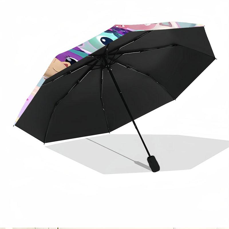 Gabby's Dollhouse Print Automatic Open Close Umbrella, Portable Foldable Umbrella, for Outdoor Commute Camping Trip, Ideal Birthday Gift