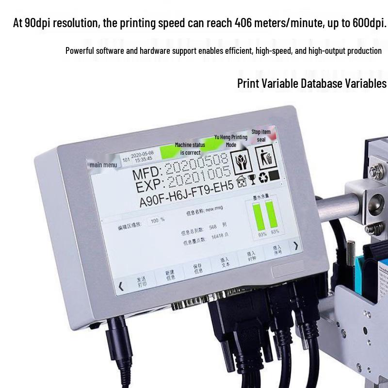 Lancaizhi M10S Automatic Online Inkjet Coder with 12.7mm Single Head