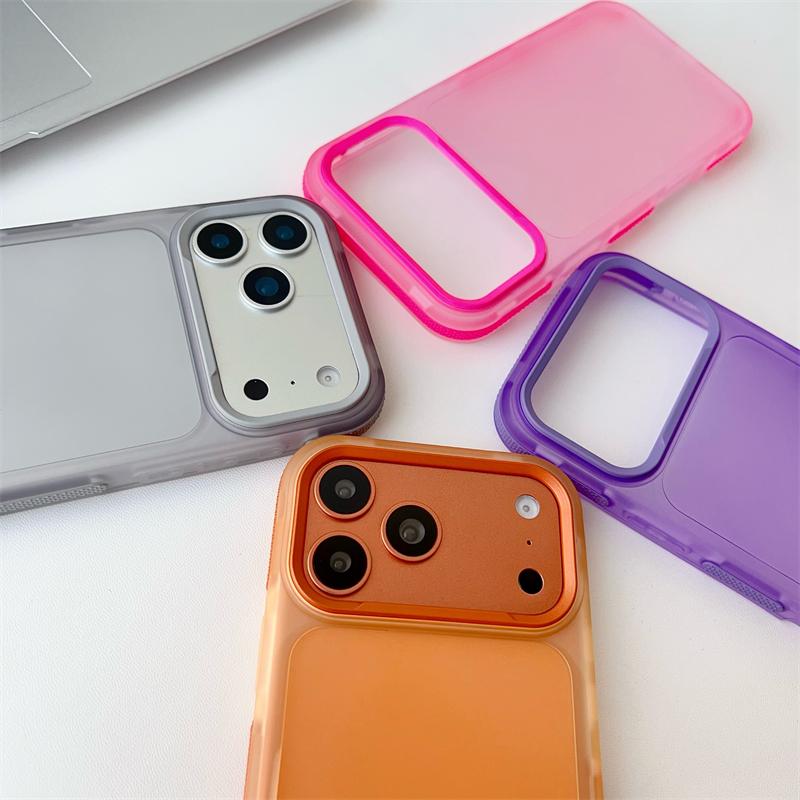 Luxury Matte Translunt Phone Case for iPhone 17 Air 16 E 15 14 Plus 13 12 11 Pro Max Shockproof Anti Slip Frosted Armor Cover