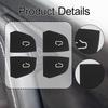 4 Pieces Car Door Switch Button Stickers Covers Interior Decoration Premium Replacement
