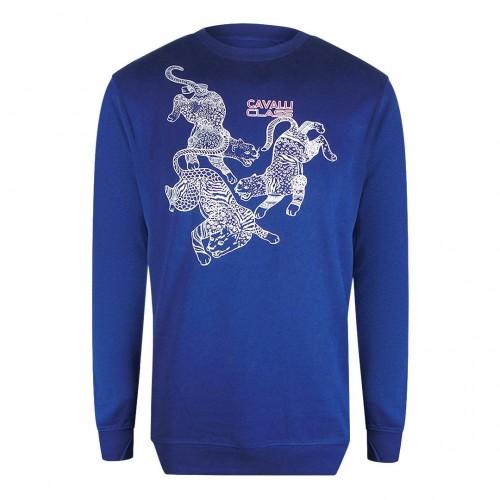 Cavalli Class Herre Paisley Leoparder Genser