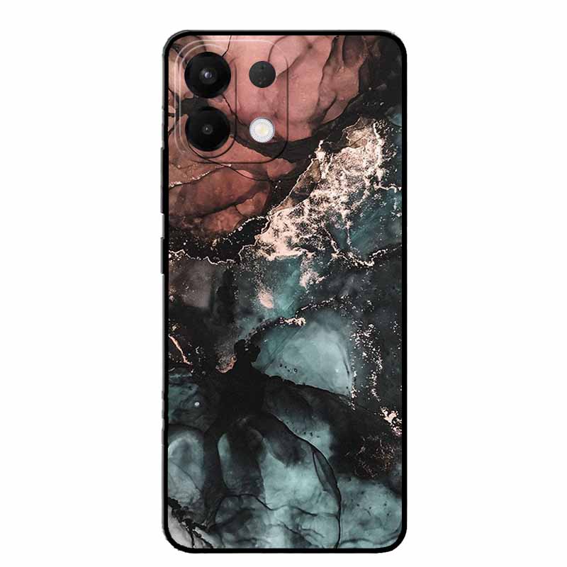 For Oppo K12s K13 5G Case Marble Painted Silicone Back Cover Cases For OPPO K13 5G Soft Black Funda Oppo K12s PLD110 Phone Cover